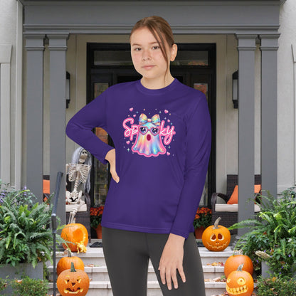 Spooky Pastel Ghost Youth Long Sleeve Tee