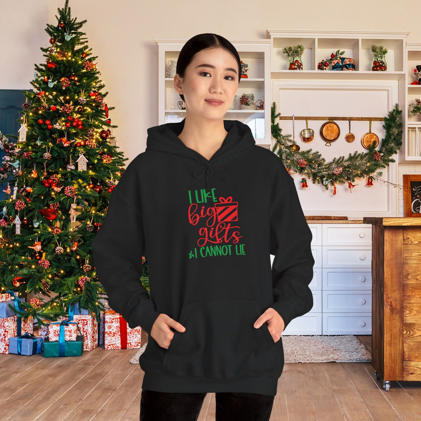 I Like Big Gifts & I Cannot Lie Adult Heavy Blend™ Hoodie