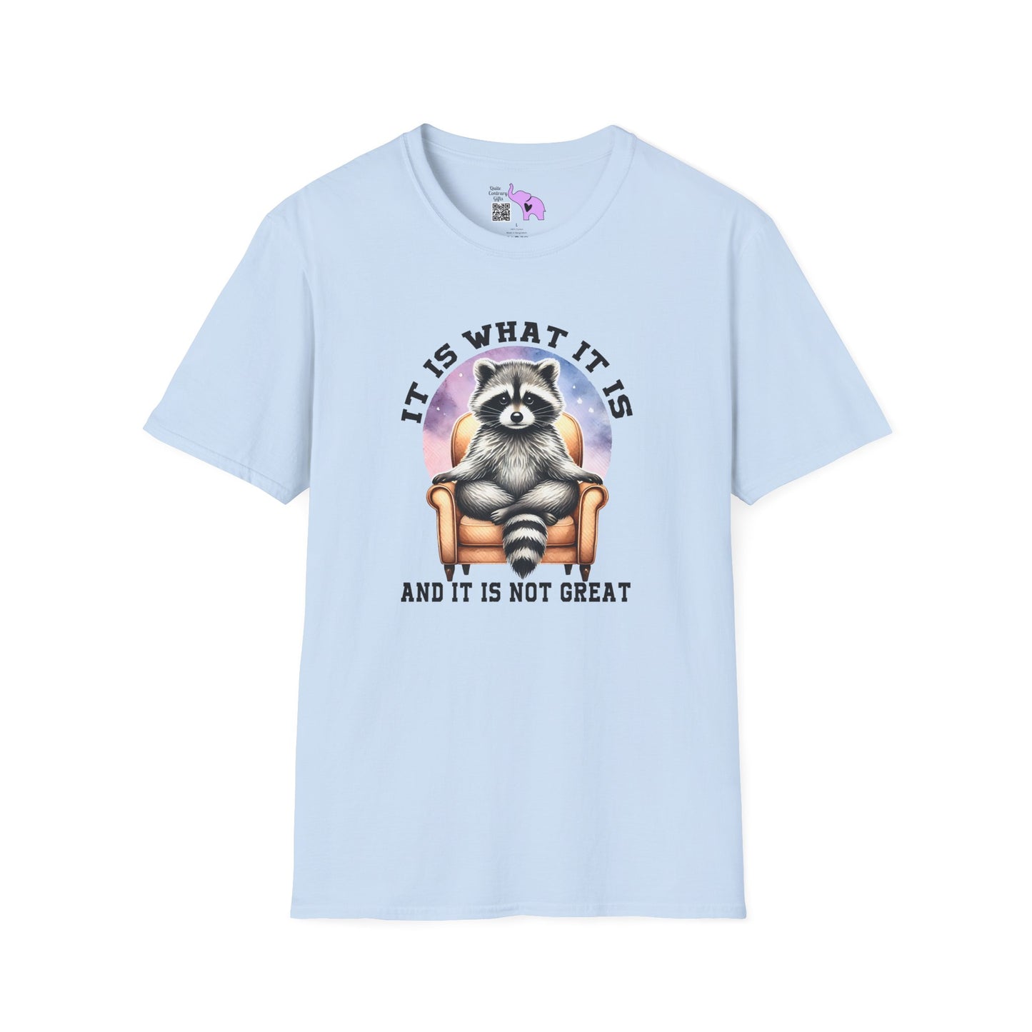 It Is What It Is And It's Not Great Raccoon Adult T-shirt