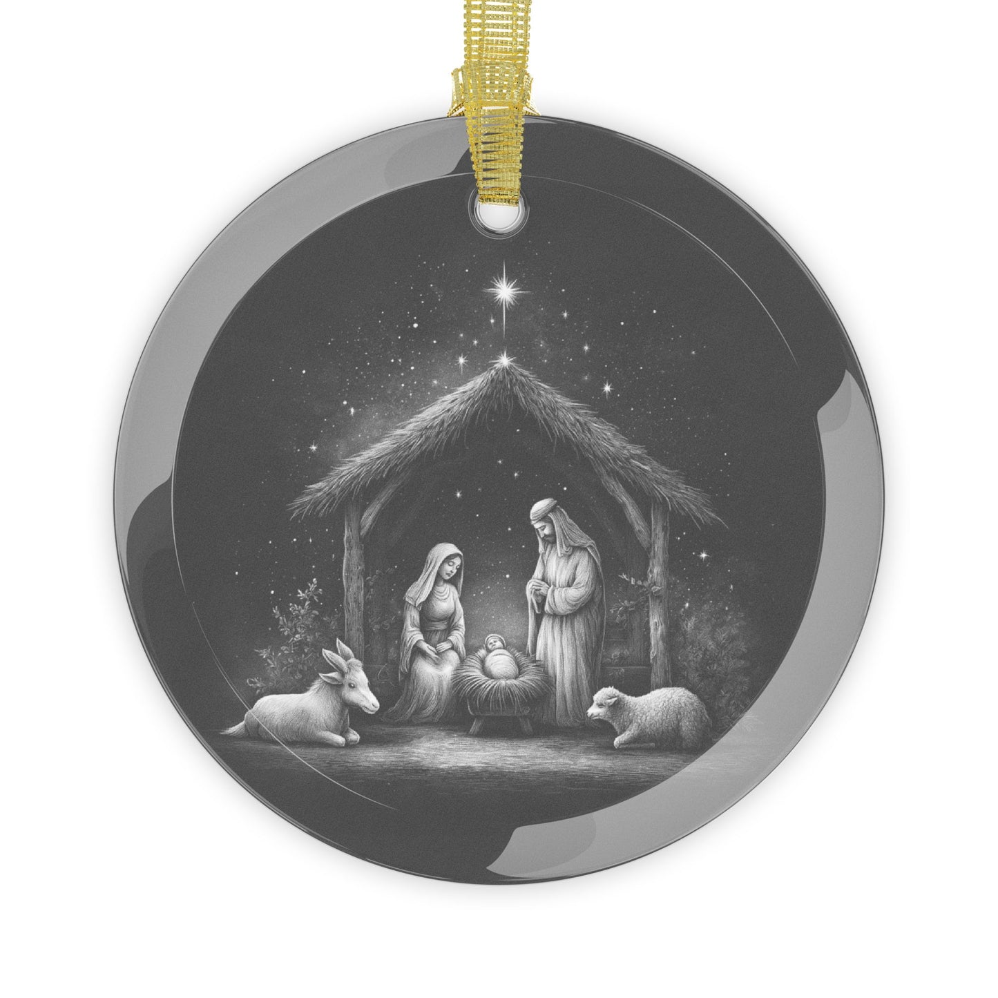 Light in the Darkness Glass Ornament