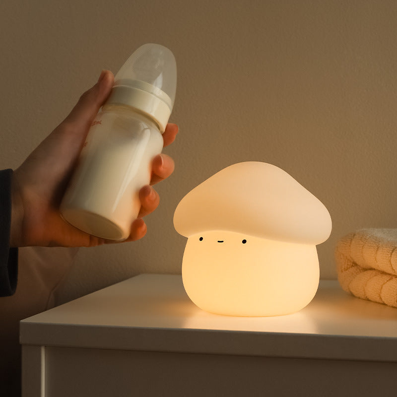 Silicone Mushroom Touch Night Light