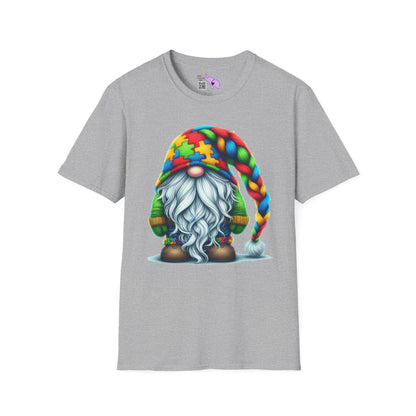 Autism Awarness Gnome Adult T-shirt