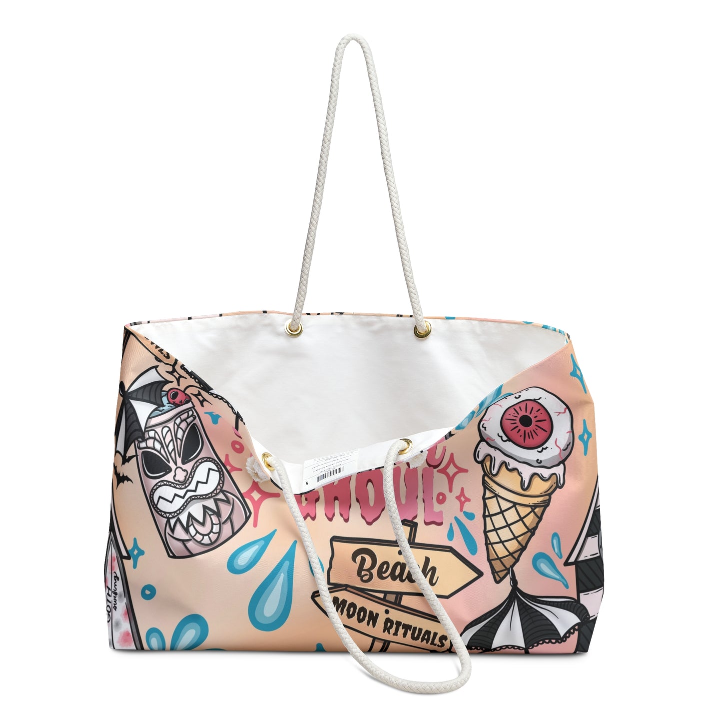 Spooky Beach House (Peach) Weekender Bag
