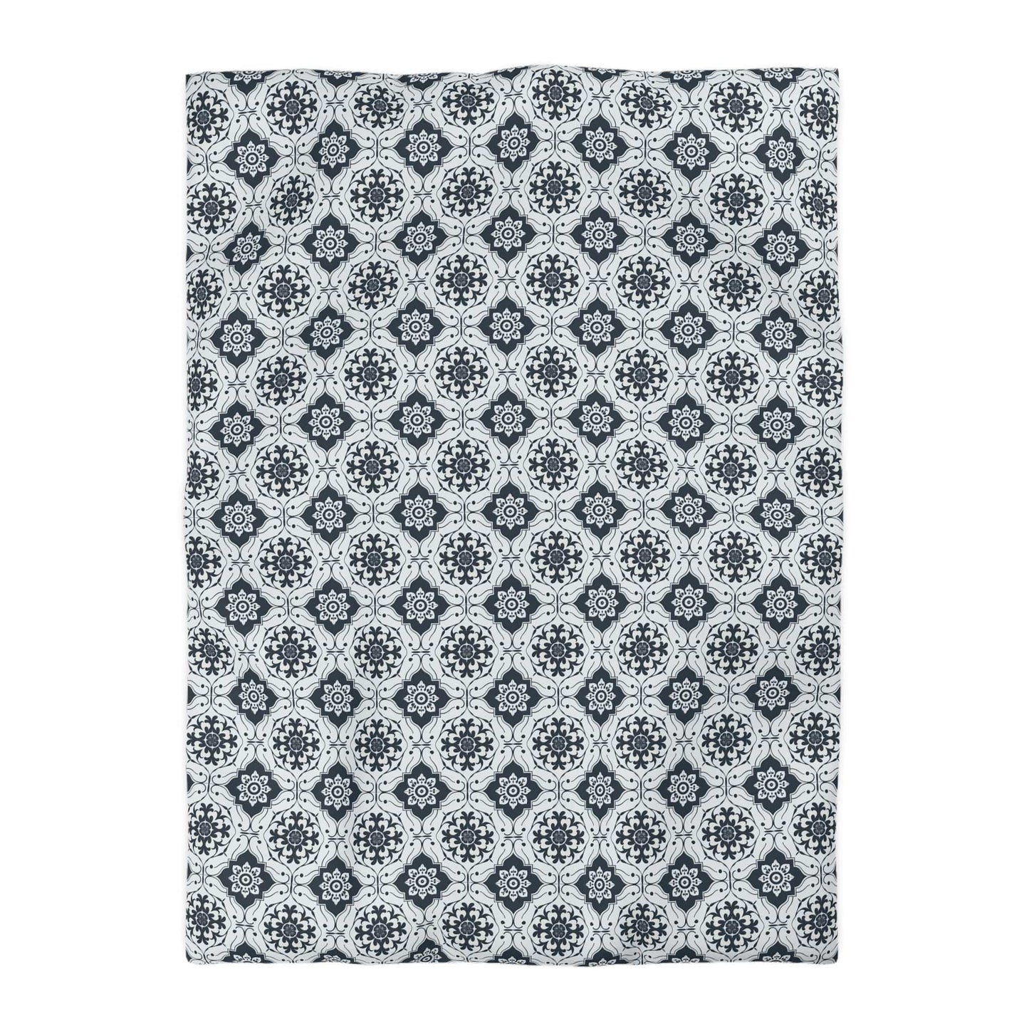 Lisbon Noir Microfiber Duvet Cover
