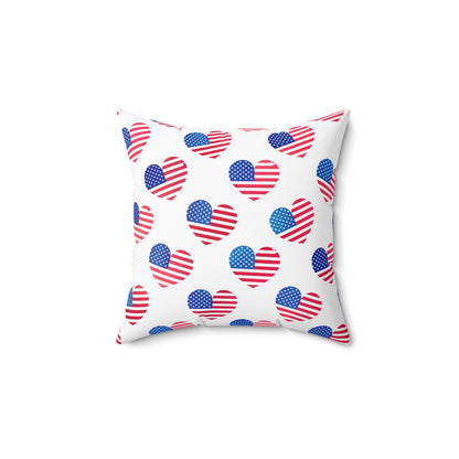 Hearts of Freedom Throw Pillow