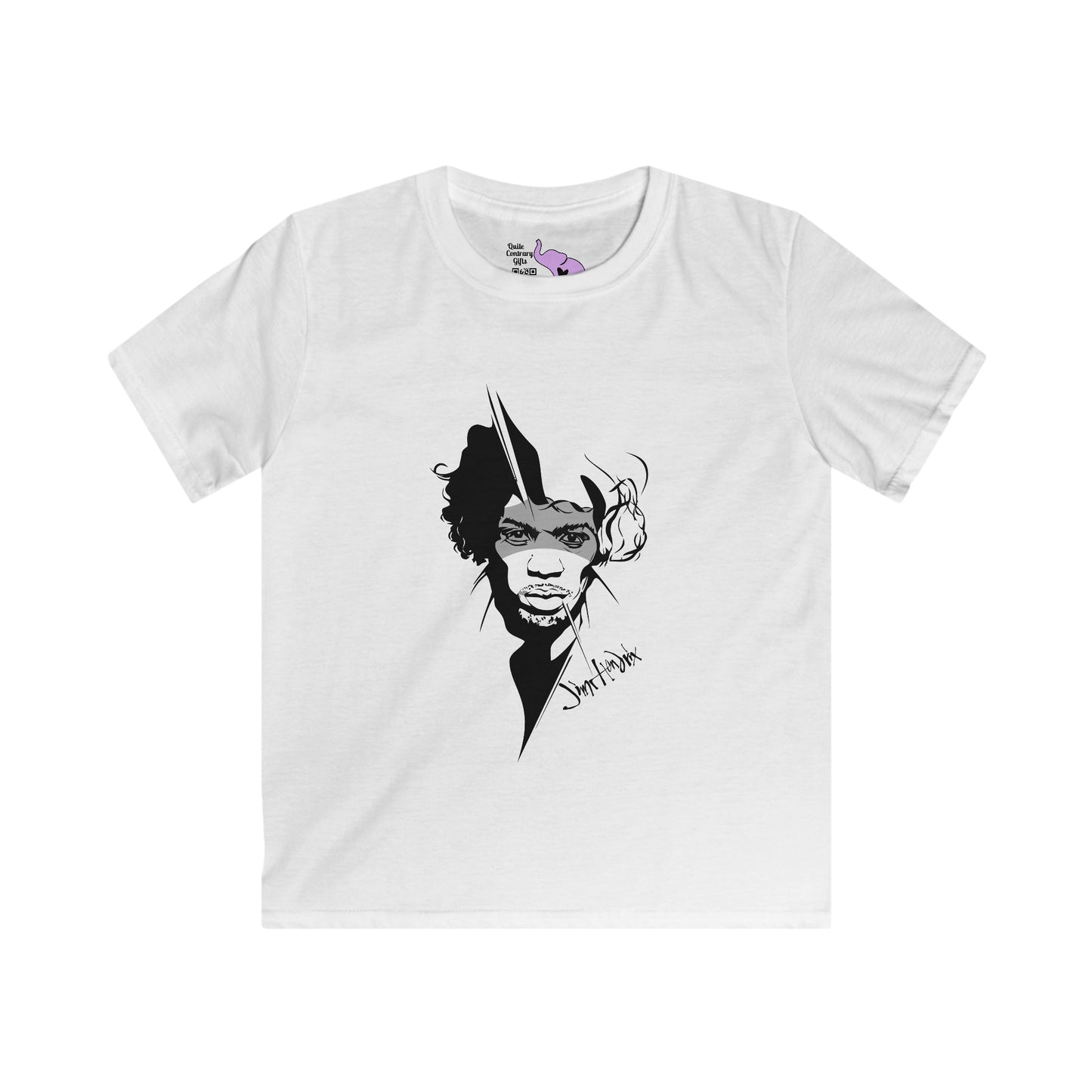 Jimi Hendrix (3) Kids Softstyle Tee