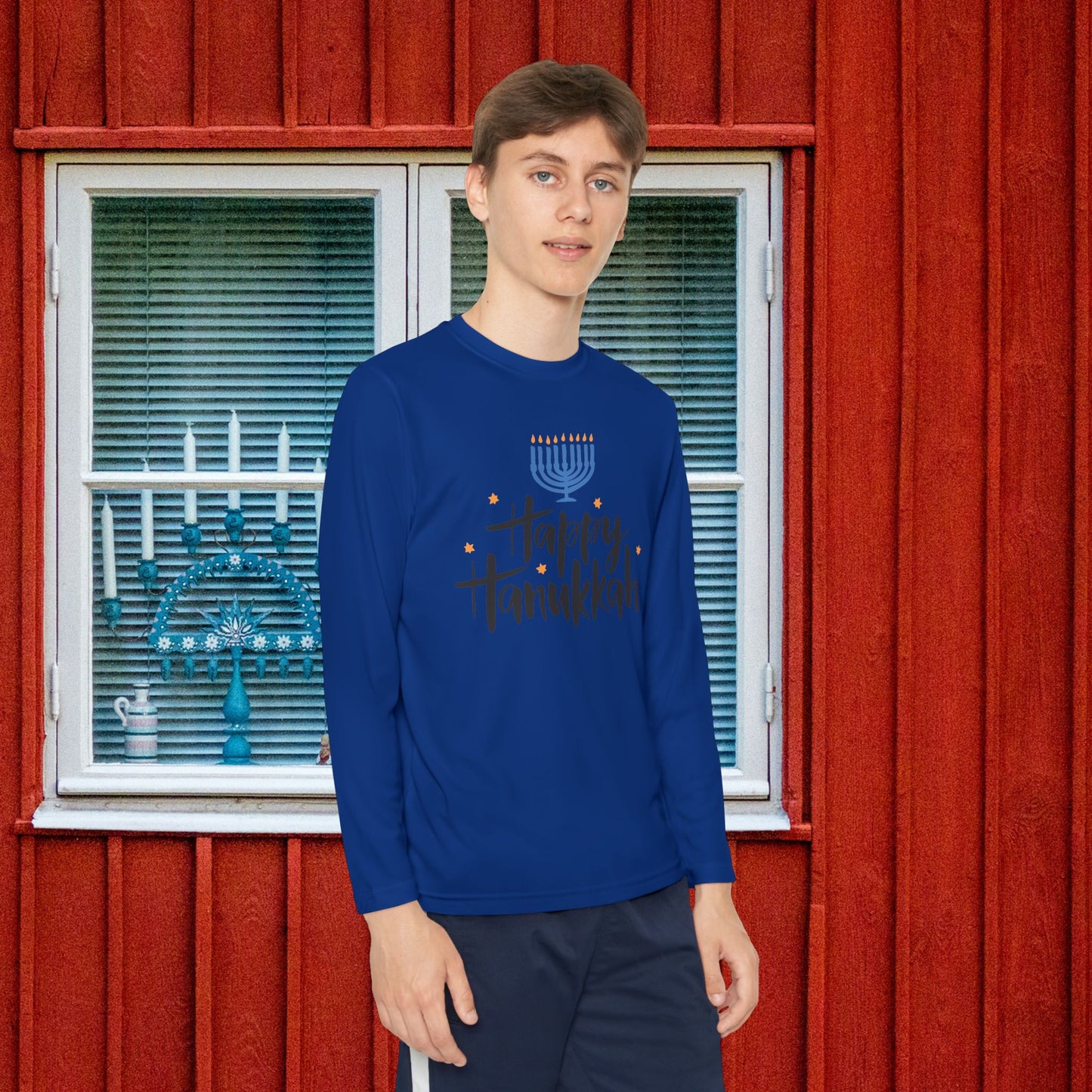 Happy Hanukkah 6 Youth Long Sleeve Tee