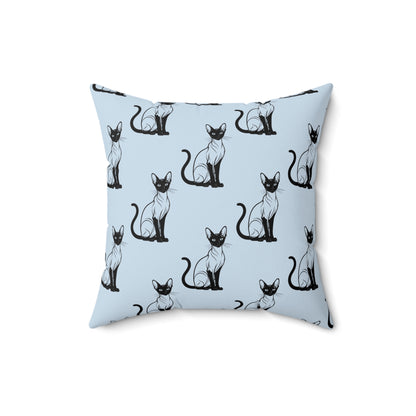 Siamese Charm – Ocean Breeze Throw Pillow