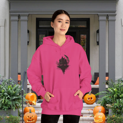 Halloween Haunted House Heavy Blend™ Hooded Sweatshirt