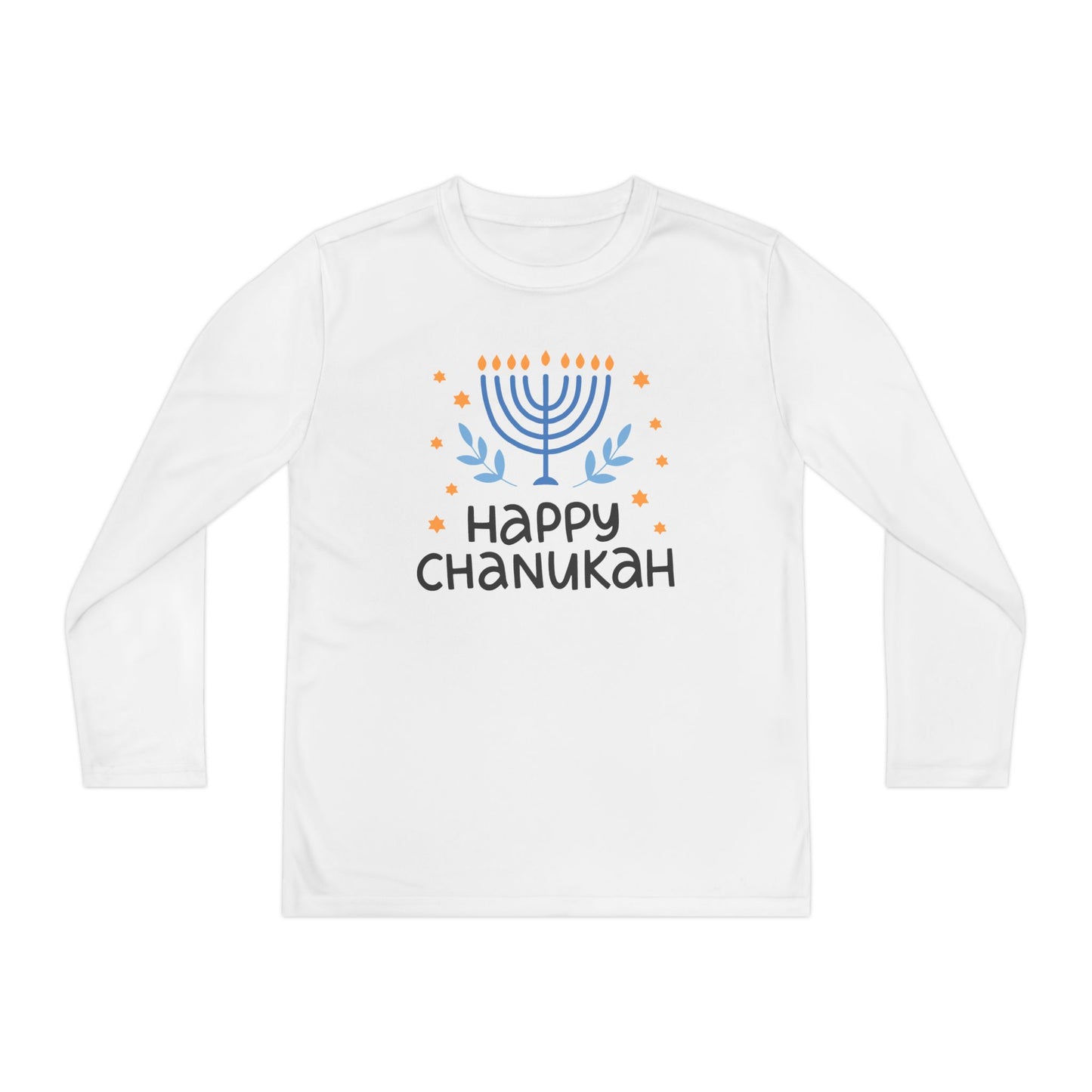 Happy Chanukah Youth Long Sleeve Tee