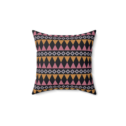 Midnight Clay Cairn Stripes Throw Pillow