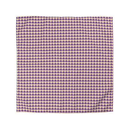 Diamond Bloom-Amethyst & Cream Duvet Bedding Set