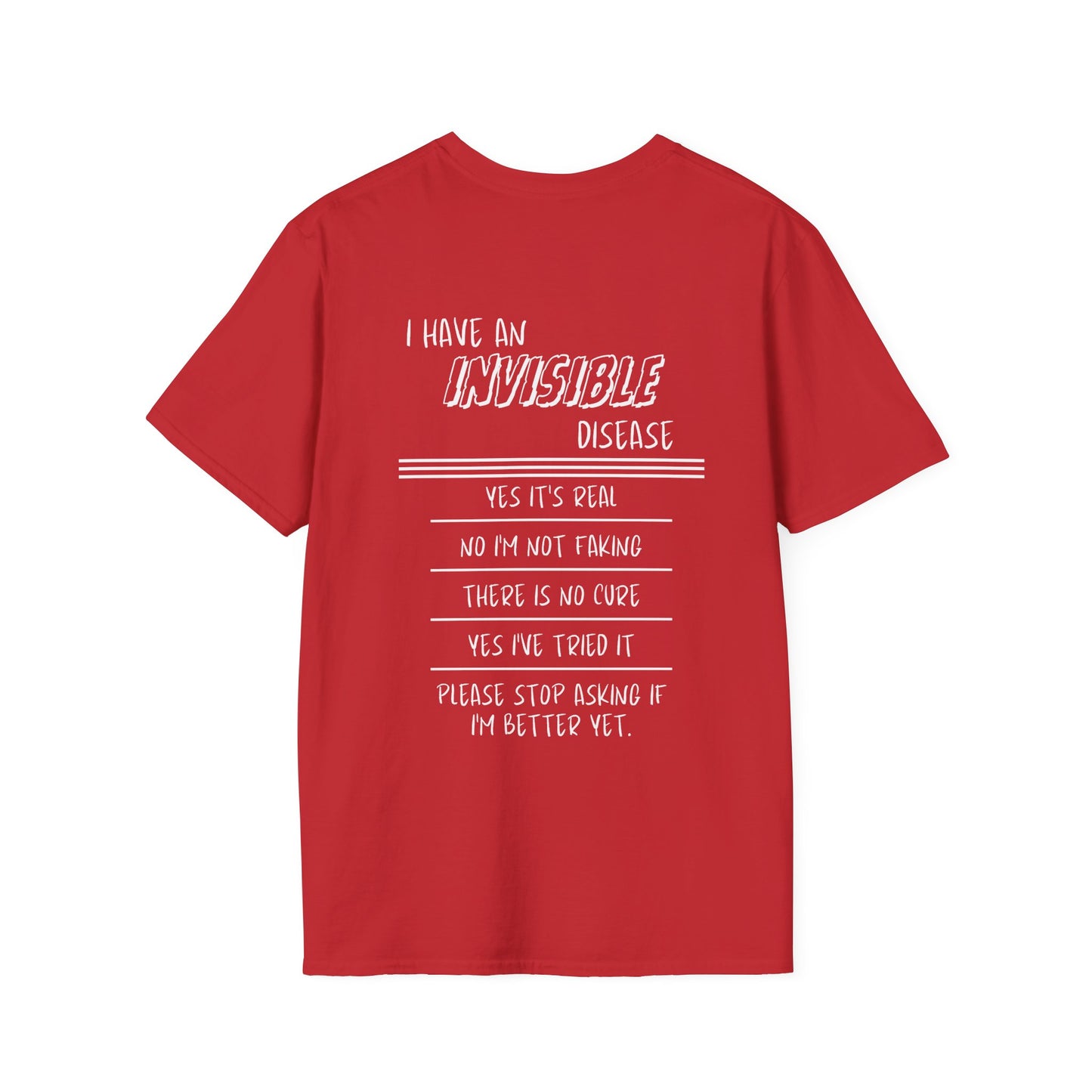 I'm An INVISIBLE Warrior Invisible Illness Adult T-shirt