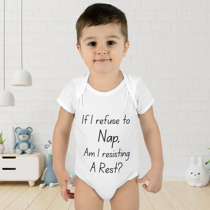If I Refuse To Nap Am I Resisting A Rest? Infant Baby Rib Bodysuit