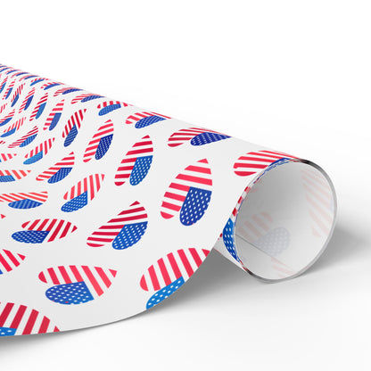 Hearts of Freedom Wrapping Paper
