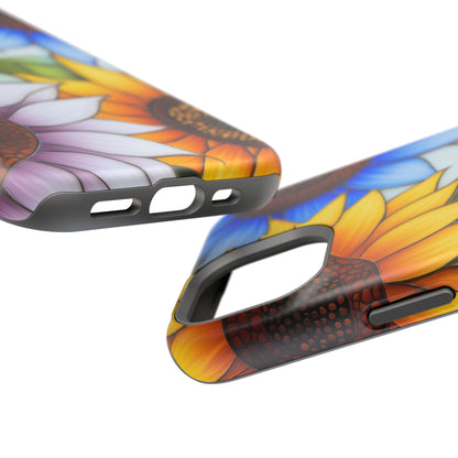 Colorful Sunflowers MagSafe® Compatible Tough Case for iPhone