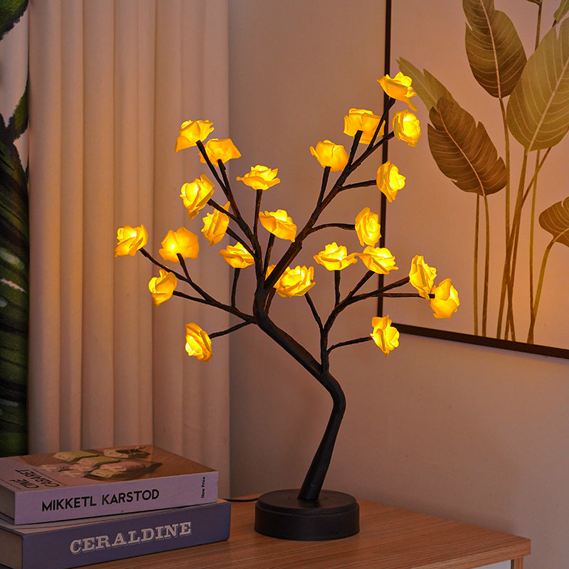 Flower Tree Rose Lamp USP Operated