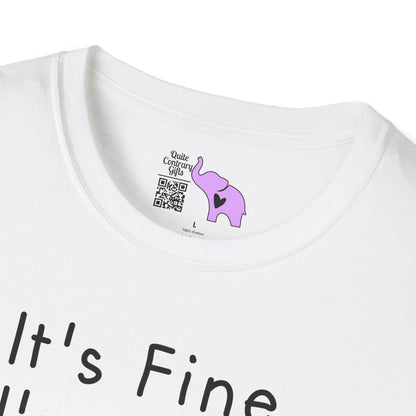 It's Fine I'm Fine Everything's Fine (Cat) Adult T-shirt