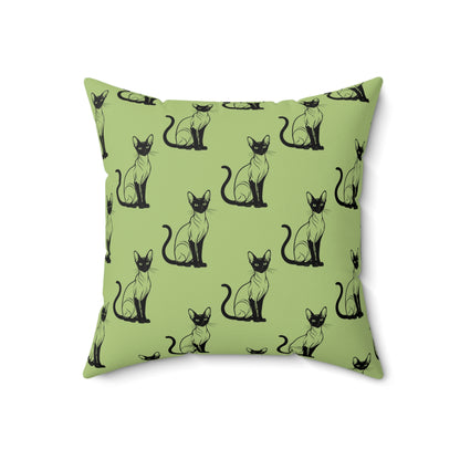 Siamese Charm – Sage Garden Throw Pillow