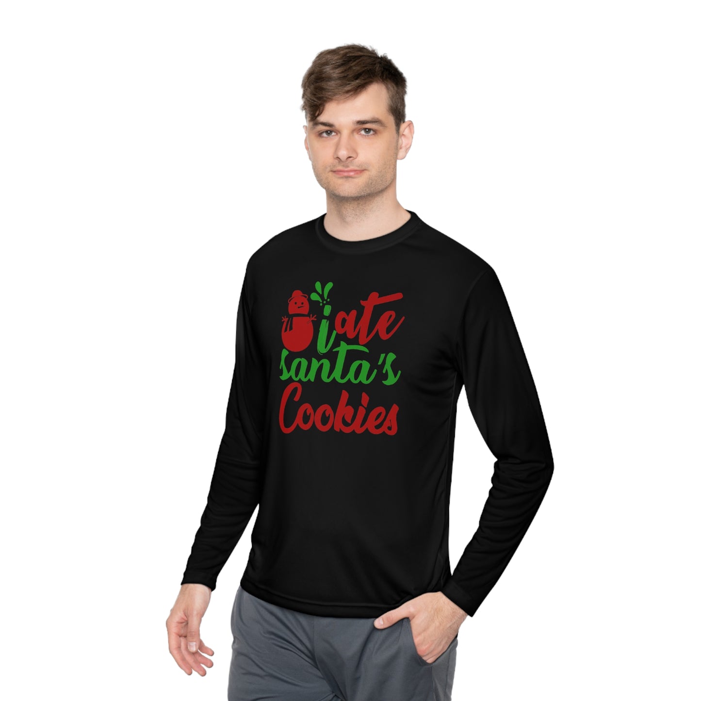 I Ate Santa's Cookies Adult Long Sleeve Tee