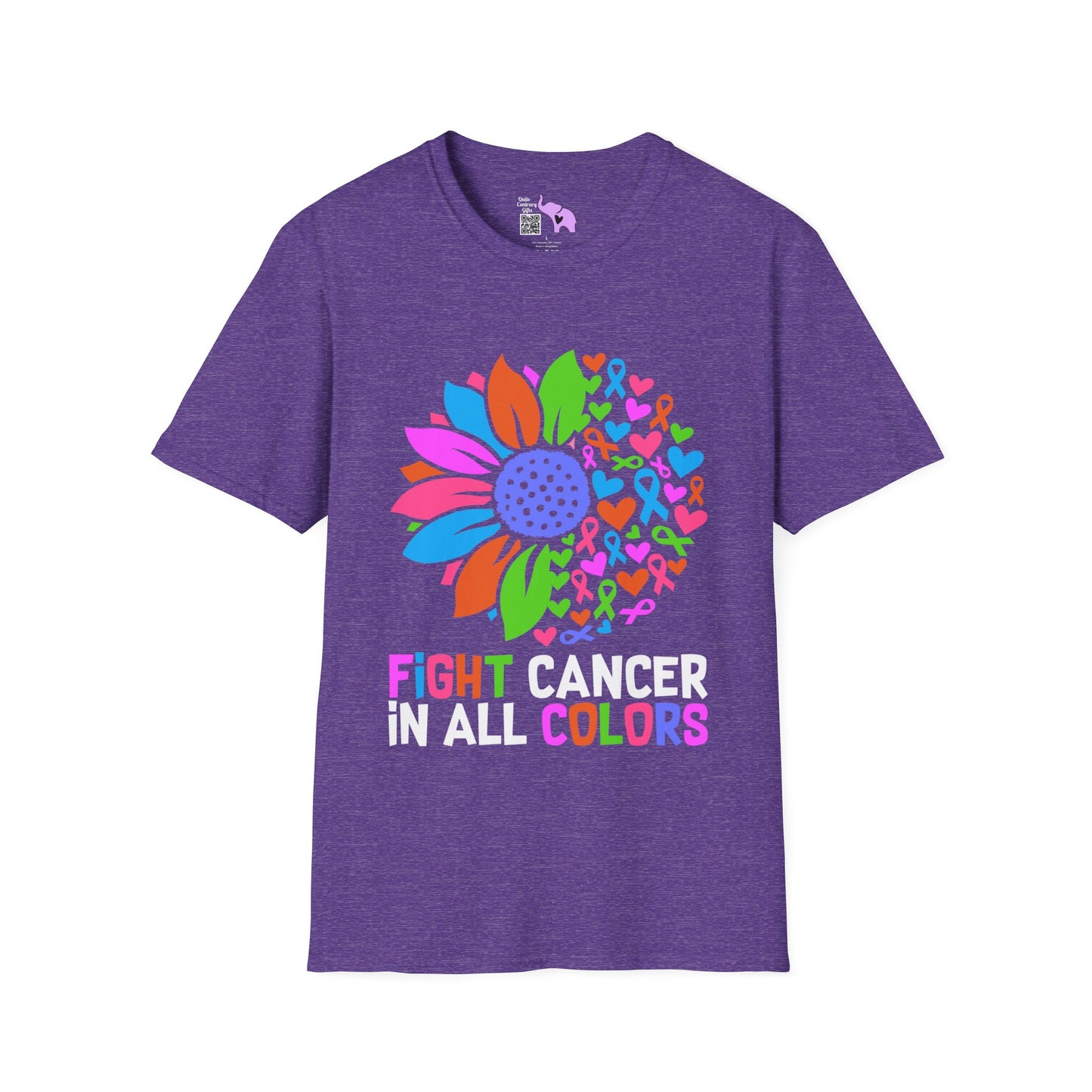 Fight Cancer in All Colors 25 Adult T-shirt
