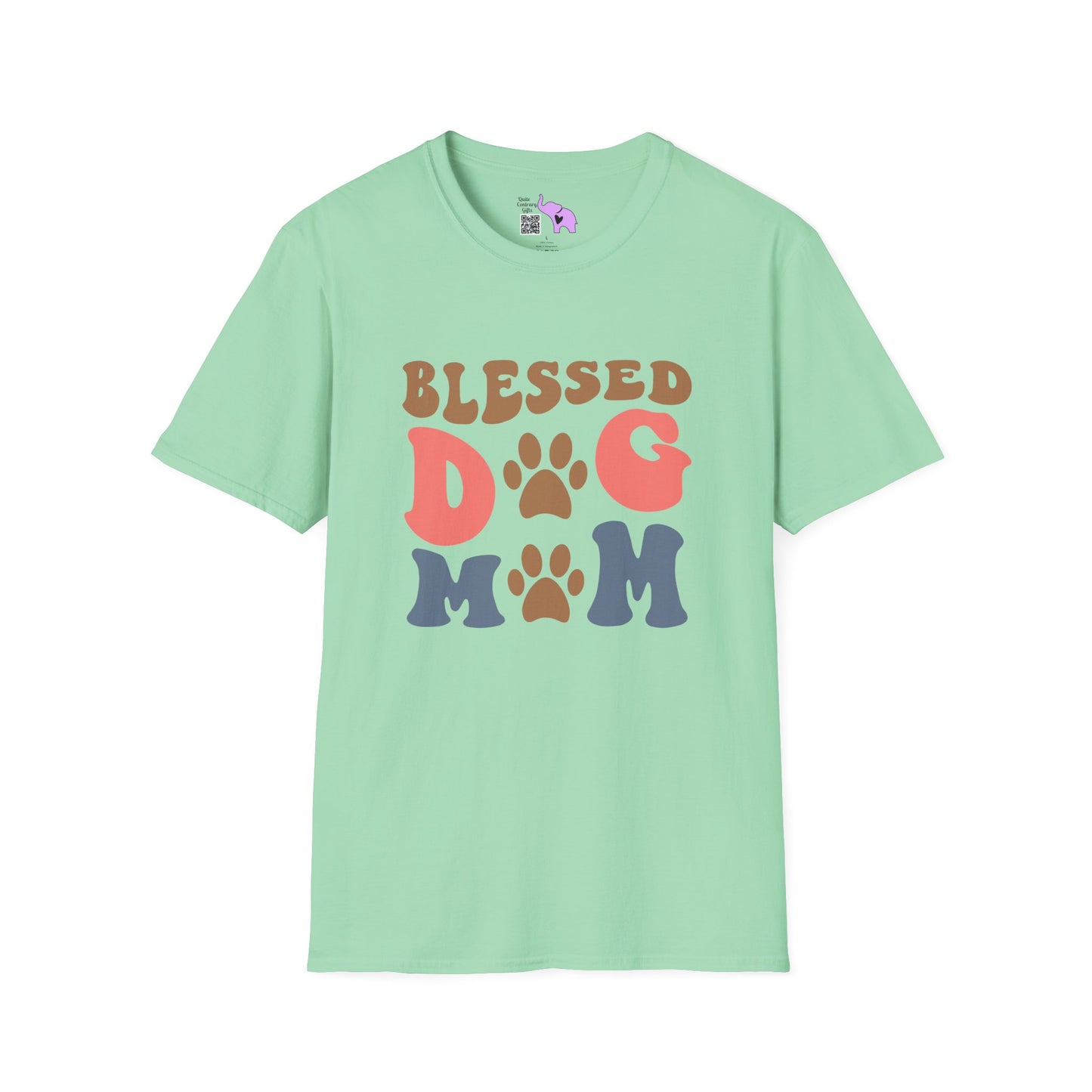 Blessed Dog Mom Adult T-shirt