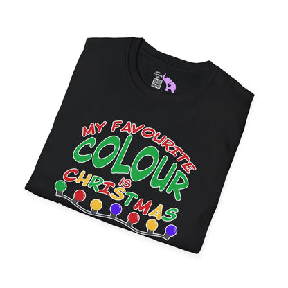 My Favourite Colour Is Christmas Lights  Adult T-shirt