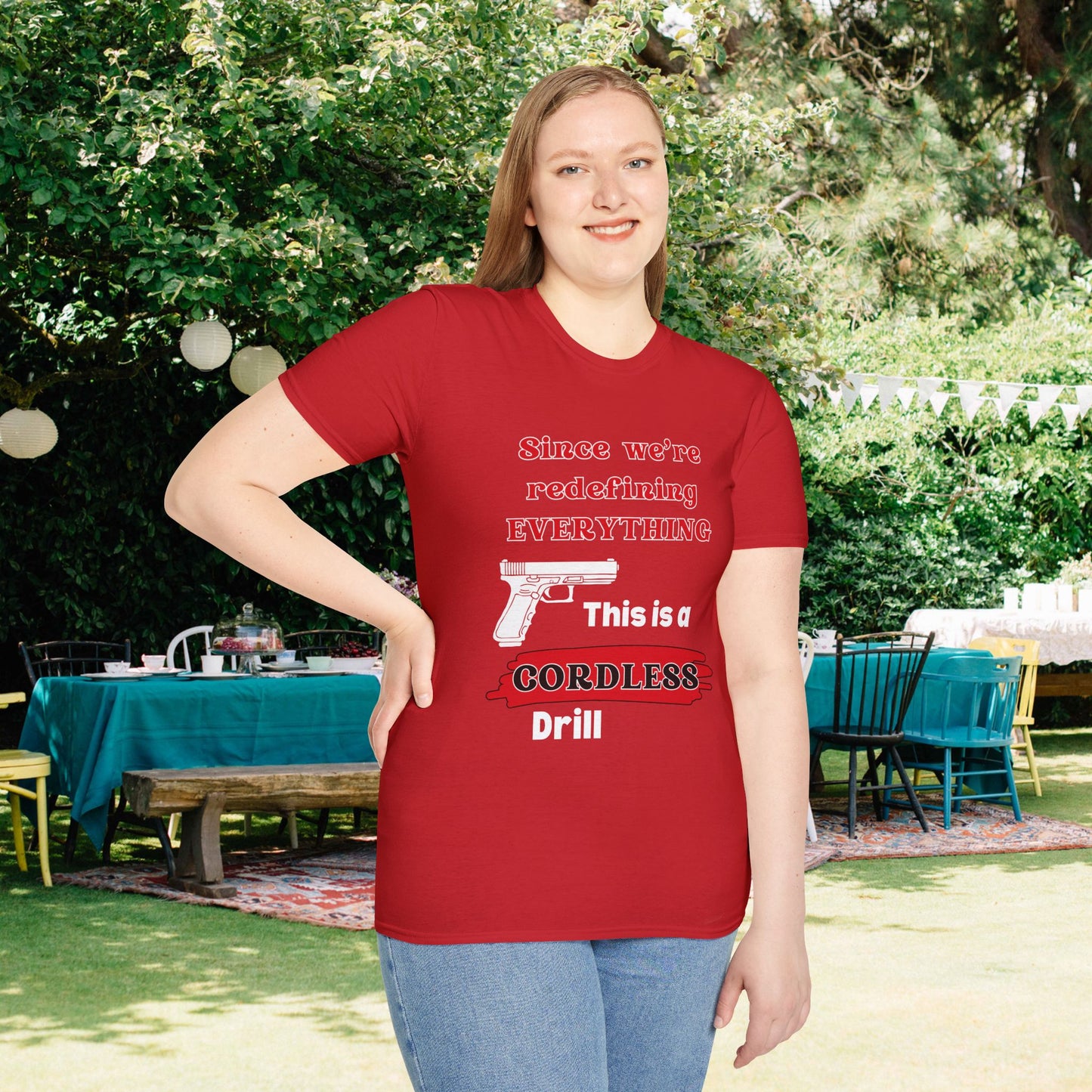 2A Redefining Gun as a Cordless Drill Adult T-shirt