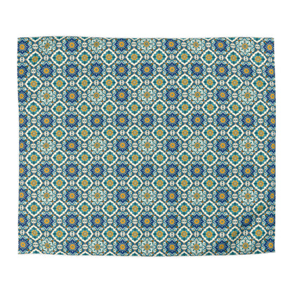 Mediterranean Lace Microfiber Duvet Cover