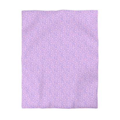Cotton Candy Cheetah Microfiber Duvet Cover