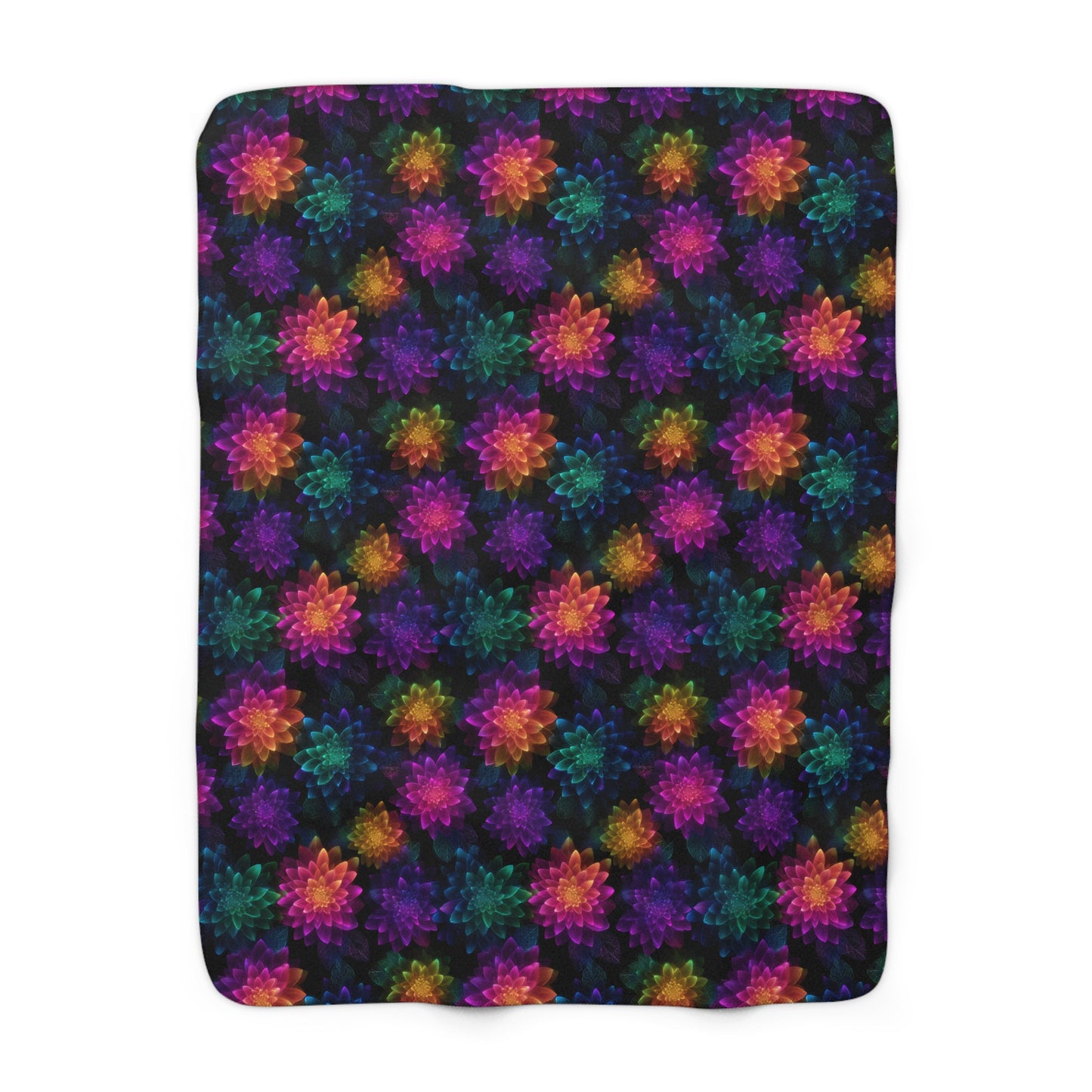 Neon Lotus Blooms Basic Bedding Set