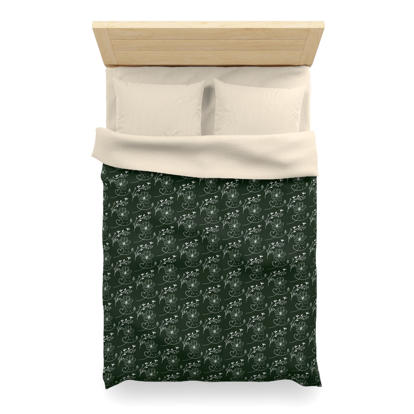 Flowers & Butterflies Microfiber Duvet Cover