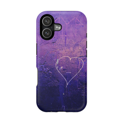 Purple Heart Wall MagSafe® Compatible Tough Case for iPhone