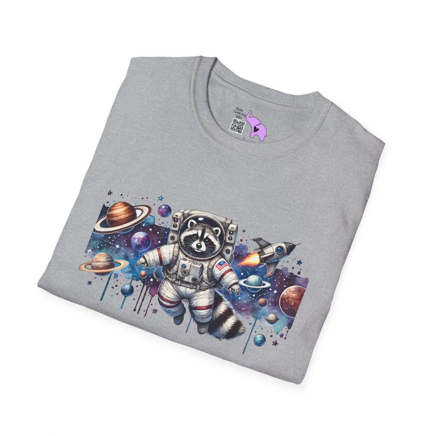 Astronaut Panda Adult T-shirt