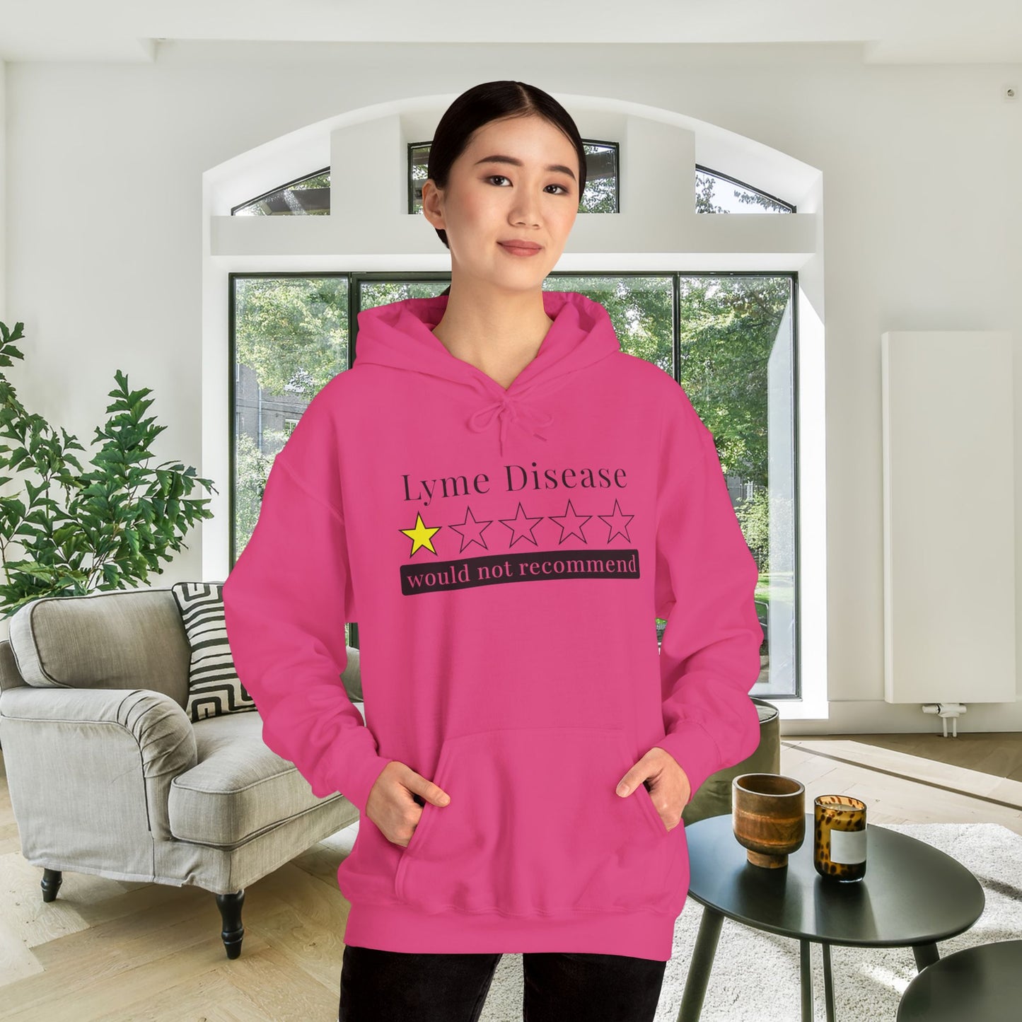 Lyme Disease 1 Star Would Not Recommend Heavy Blend™ Hooded Sweatshirt