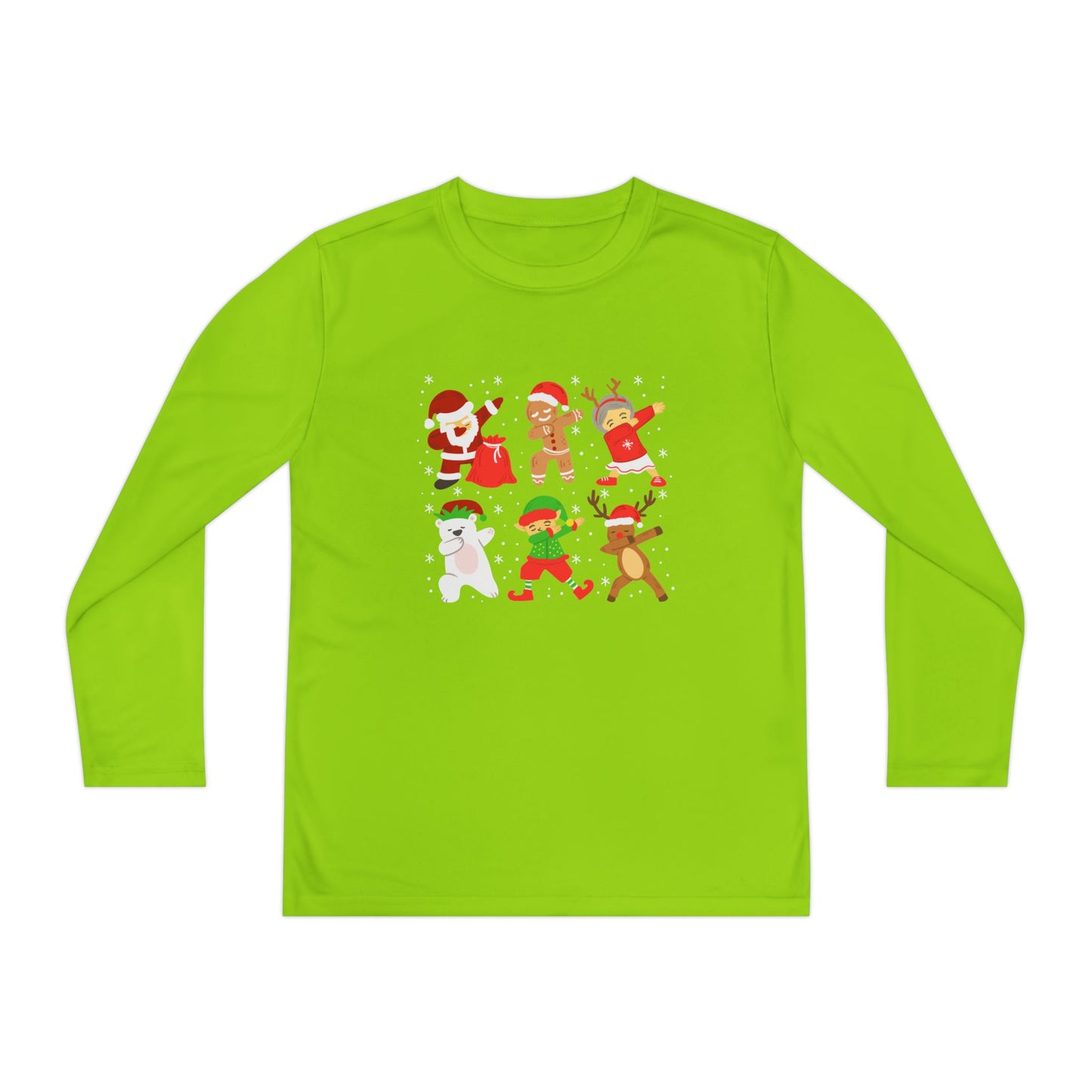 Dabbing Santa Crew Youth Long Sleeve Tee