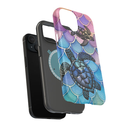 Sea Turtle Silhouette MagSafe® Compatible Tough Case for iPhone