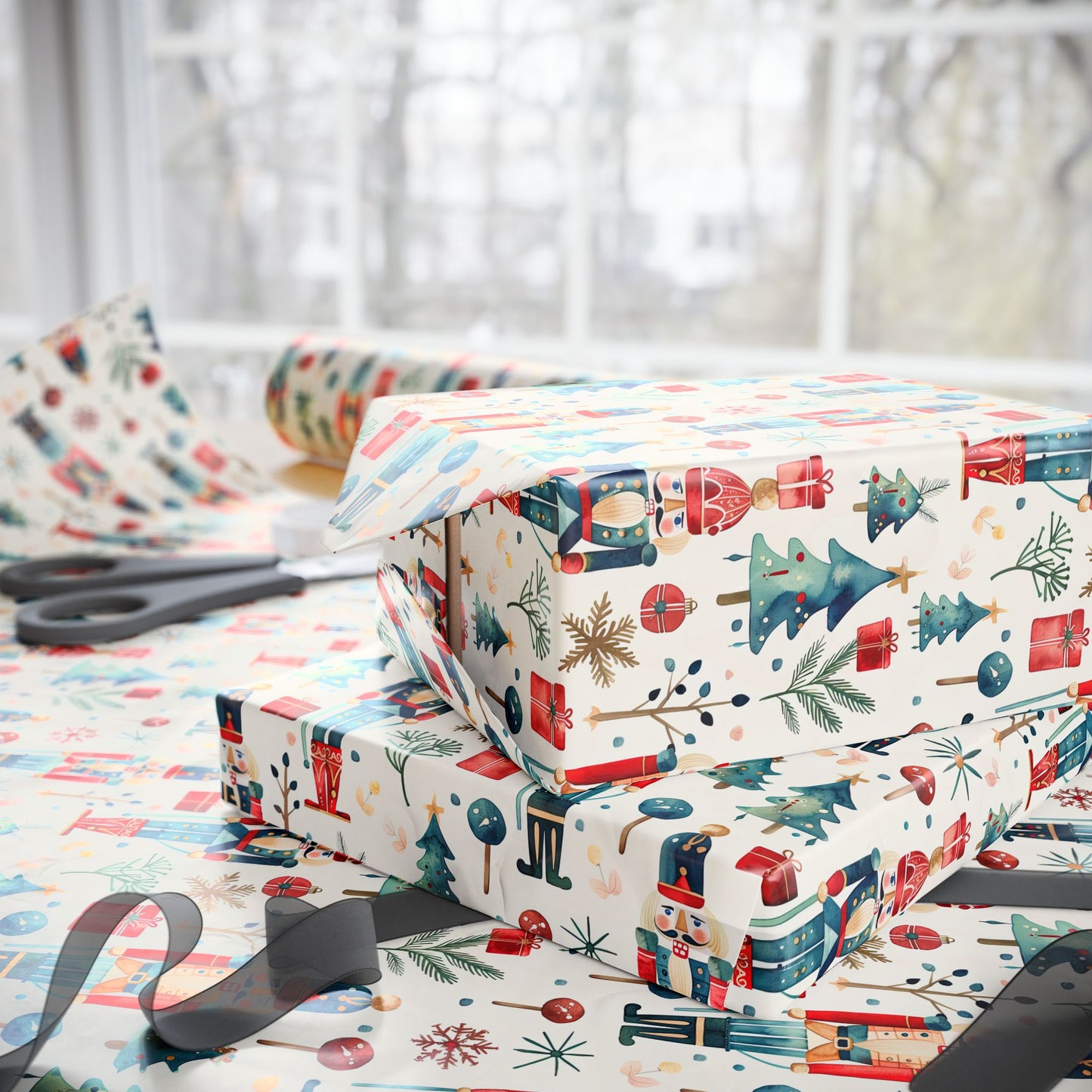 Nutcracker Noel Wrapping Paper