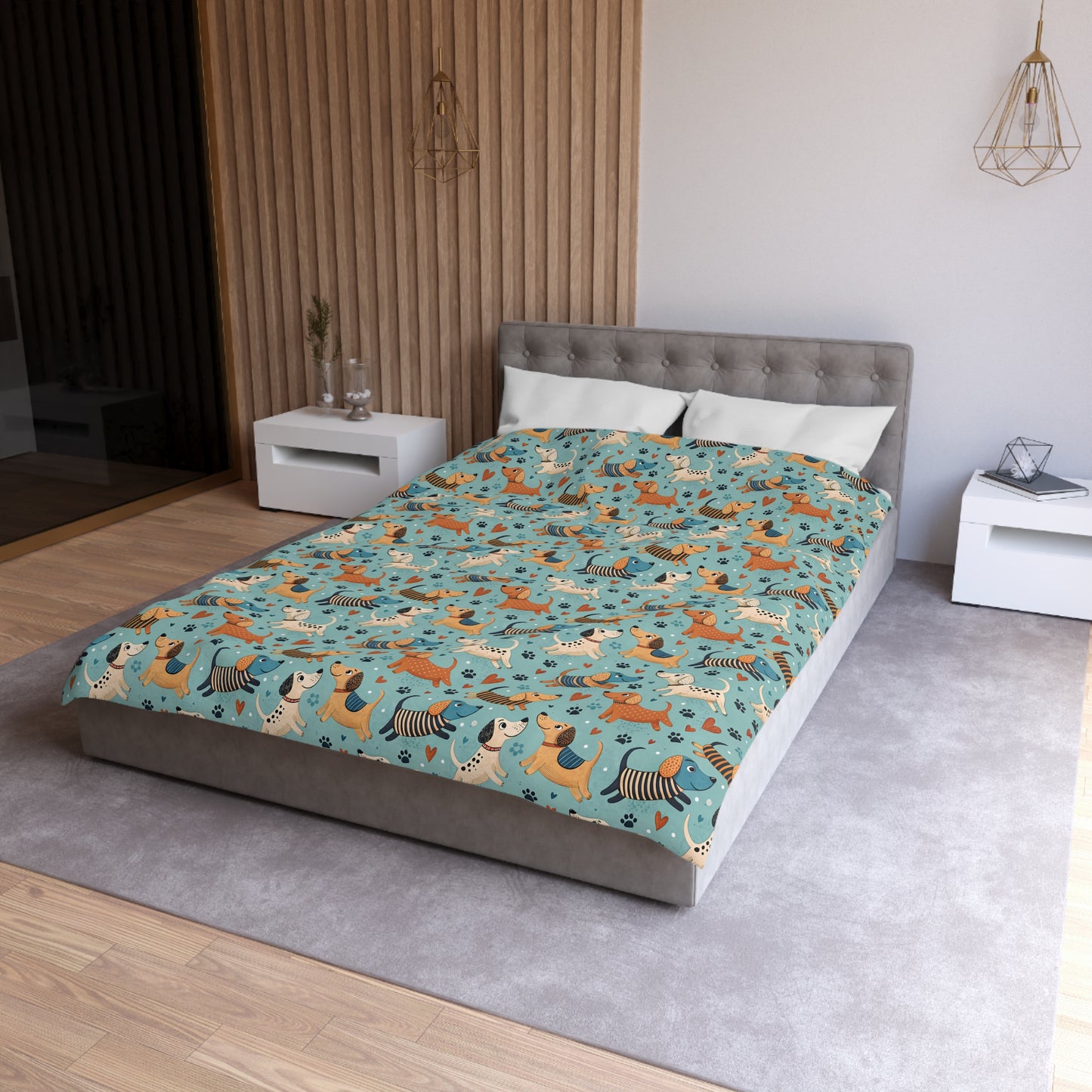 Dapper Doggies Duvet Bedding Set