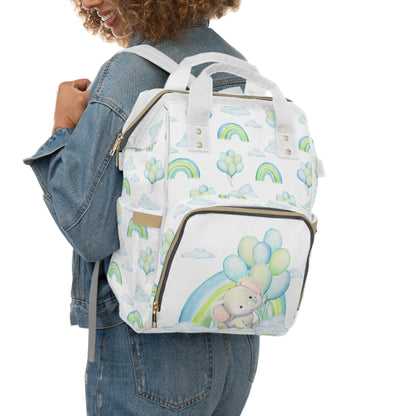 Elephant in the Clouds Baby Diaper Backpack