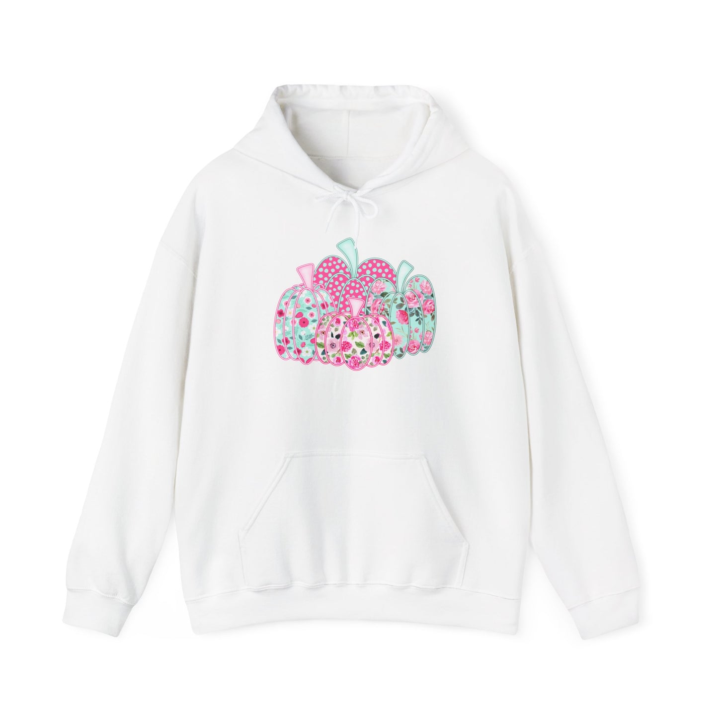 Floral Pumpkins Heavy Blend™ Hooded Sweatshirt