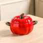 Pumpkin-shaped Ceramic Soup Bowl With Lid