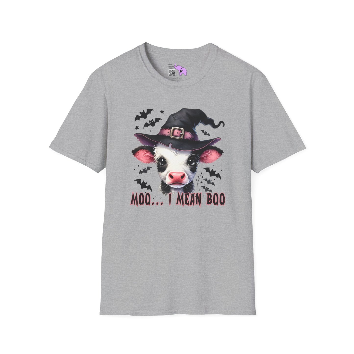 Moo...I Mean Boo Baby Cow Adult T-shirt