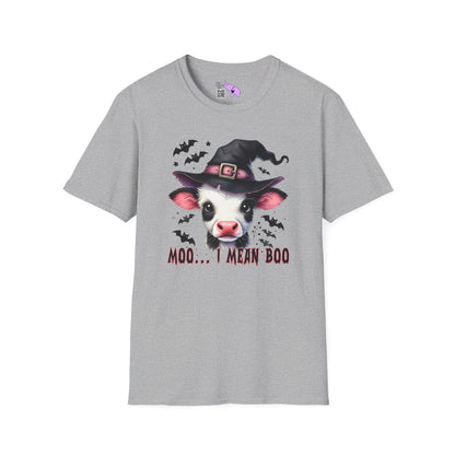 Moo...I Mean Boo Baby Cow Adult T-shirt