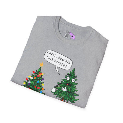 Christmas Tree How Did This Happen? Adult T-shirt