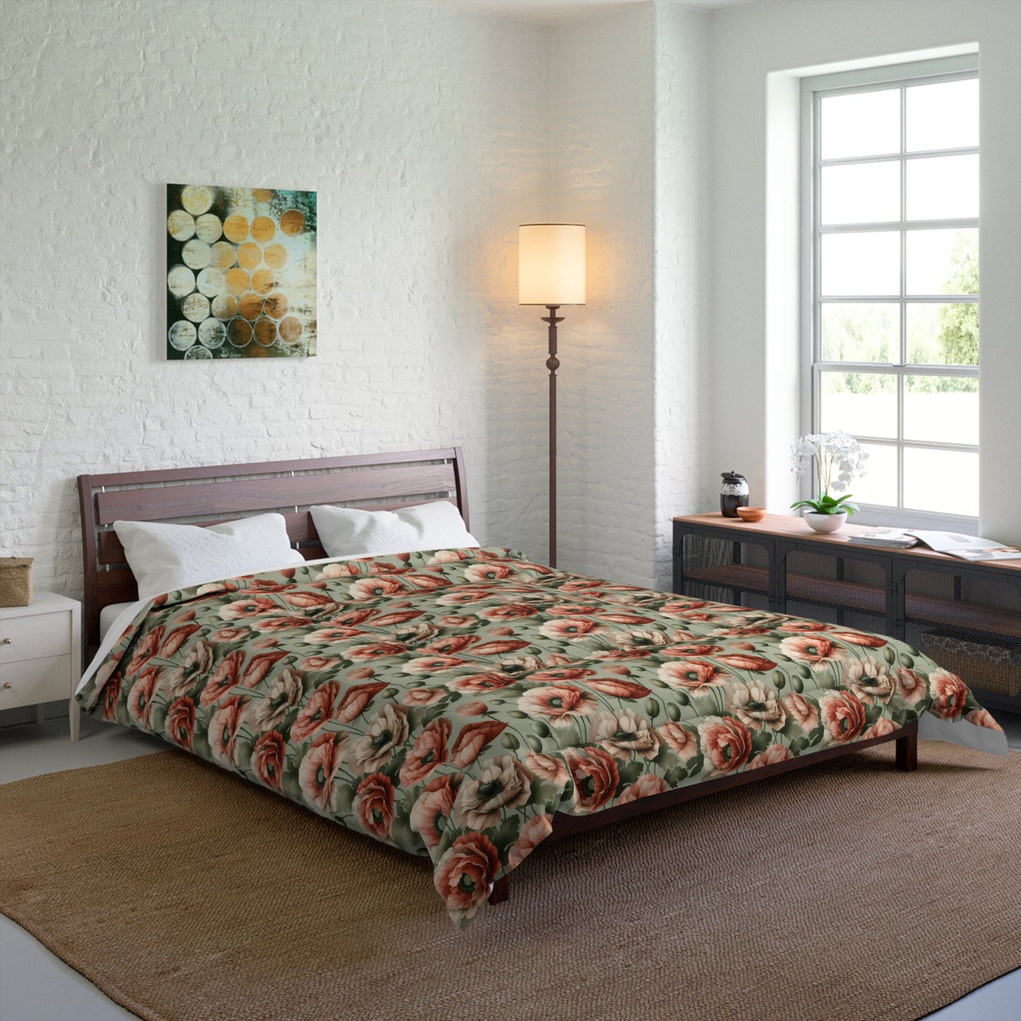 Blushing Poppy Comforter