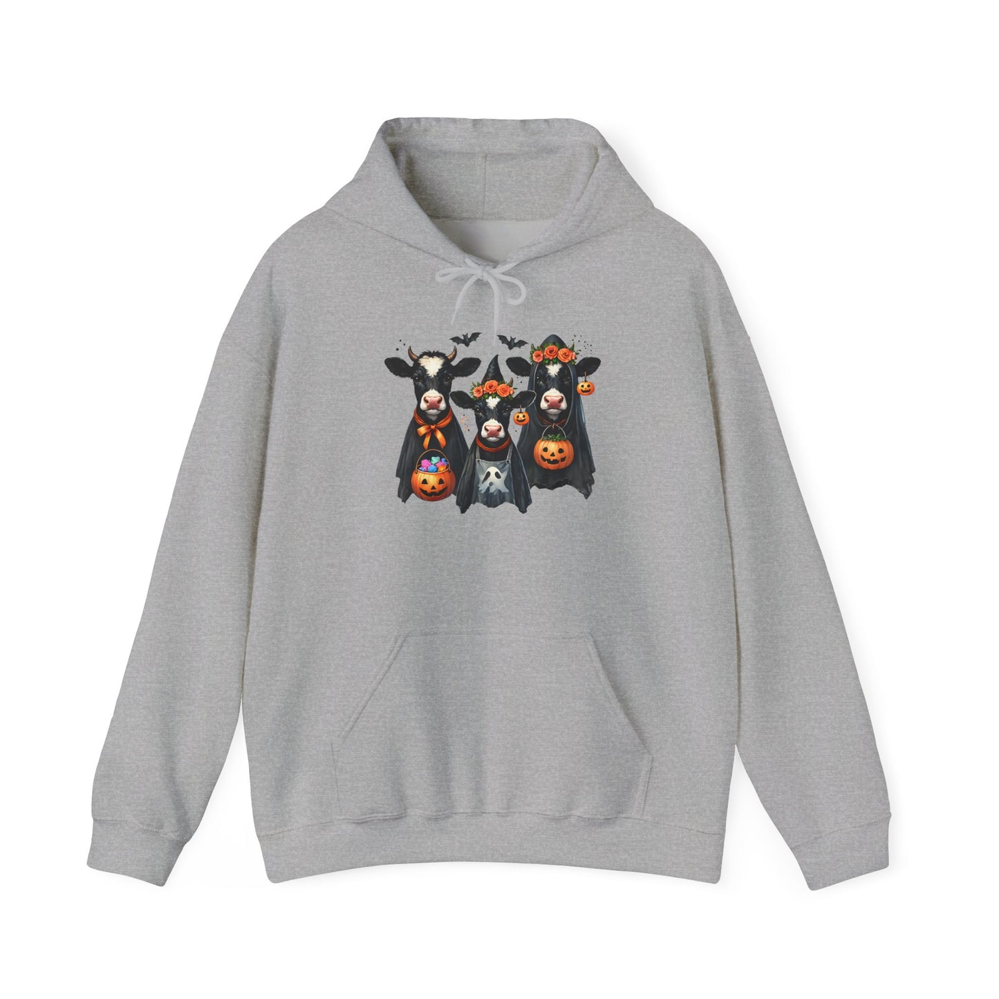 Trick or Treating Cows Heavy Blend™ Hooded Sweatshirt