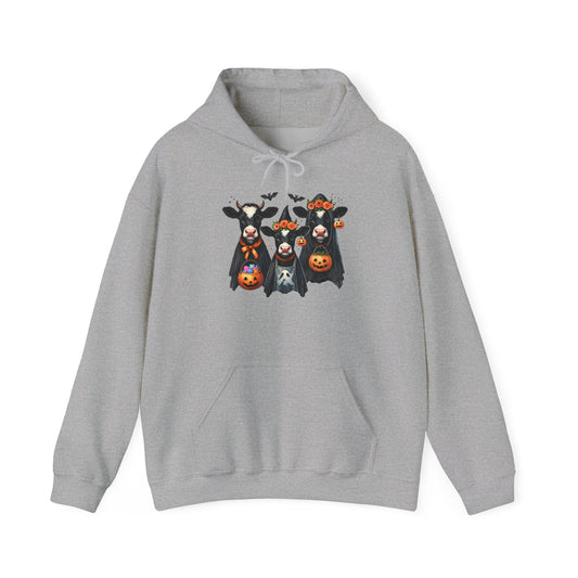 Trick or Treating Cows Heavy Blend™ Hooded Sweatshirt