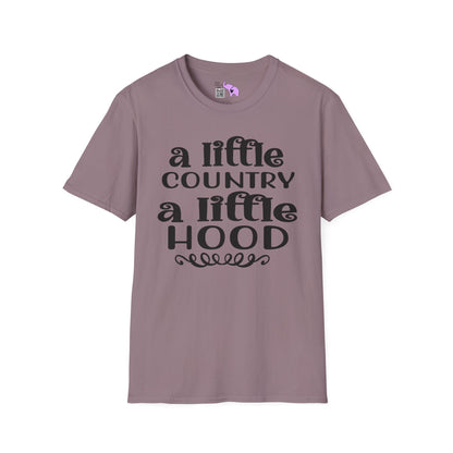 A Little Country A Little Hood Adult T-shirt