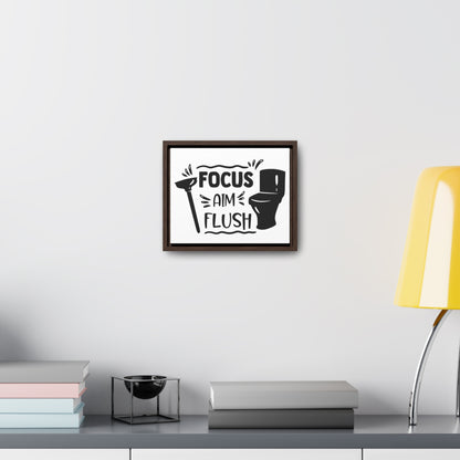 Focus Aim Flush Canvas Wraps, Horizontal Frame